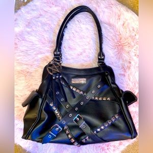 Killstar Pendulum Studded Goth Purse